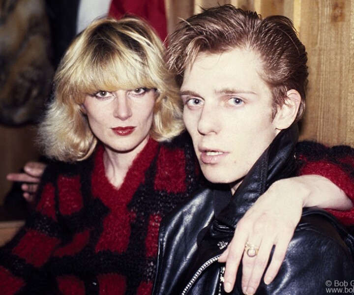 Paul Simonon and Caroline Coon, USA. February 1979. <P>Image #: Clash279_1979_43 © Bob Gruen