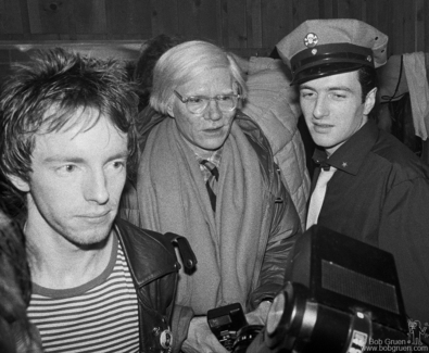 Topper Headon, Andy Warhol and Joe Strummer, NYC - 1979 