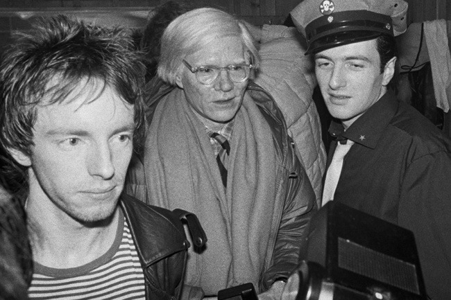 Topper Headon, Andy Warhol and Joe Strummer, NYC - 1979