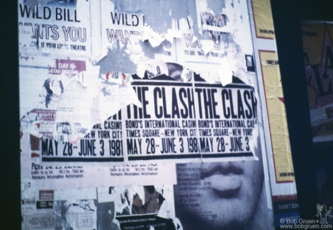 Clash Posters, NYC - 1981 