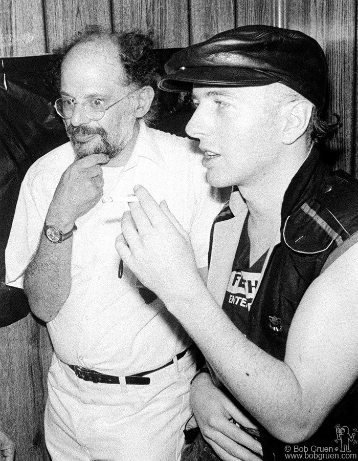 Allen Ginsberg and Joe Strummer, NYC - 1982