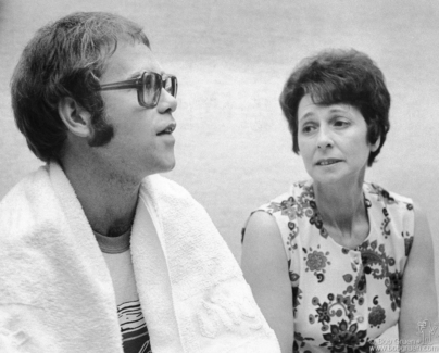 Elton John and Sheila Farebrother, NYC - 1971 