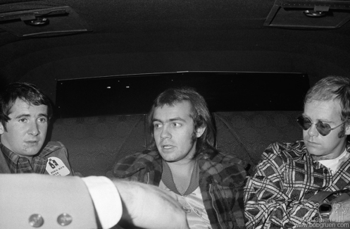 John Reid, Bernie Taupin and Elton John, Boston - 1973 