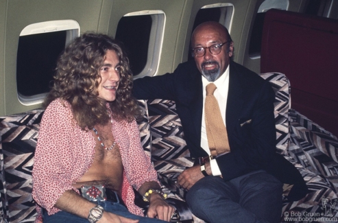 Robert Plant and Ahmet Ertegun, PA - 1973