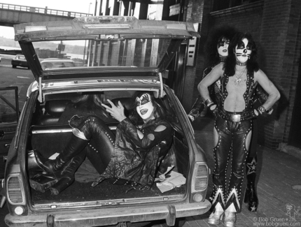Gene Simmons, Paul Stanley and Peter Criss, NYC - 1974