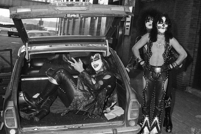 Gene Simmons, Paul Stanley and Peter Criss, NYC - 1974