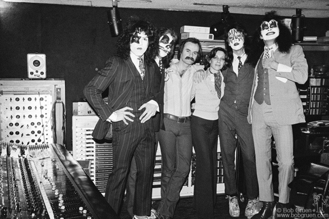 Kiss, Bill Aucoin and Joyce Biawitz Bogart, NYC - 1975