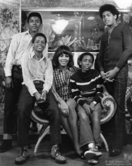Tina Turner and sons, Los Angeles - 1970s