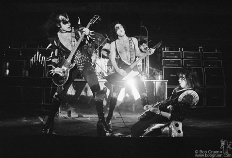 Gene Simmons, Paul Stanley and Ace Frehley, New Orleans - 1976