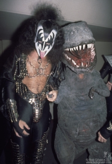 Gene Simmons with Godzilla, Japan - 1978