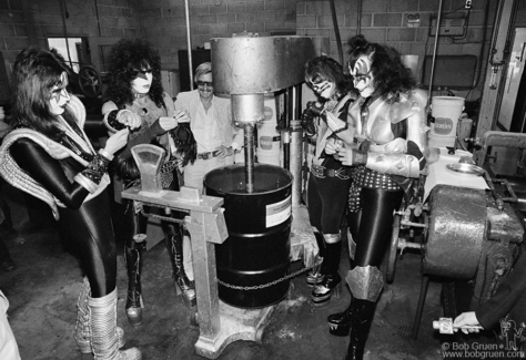 Kiss and Stan Lee, NY - 1977