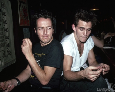 Joe Strummer and Matt Dillon, NYC - 1986