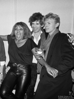 Tina Turner, Keith Richards and David Bowie, NYC - 1983