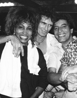 Tina Turner, Keith Richards and Jerry Brandt, NYC - 1984