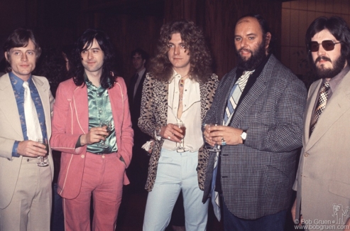 John Paul Jones, Jimmy Page, Robert Plant, Peter Grant and John Bonham, NYC - 1974