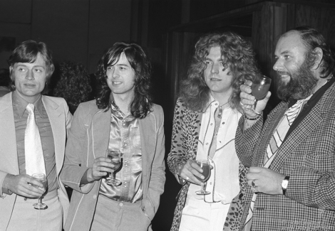 John Paul Jones, Jimmy Page, Robert Plant and Peter Grant, NYC - 1974