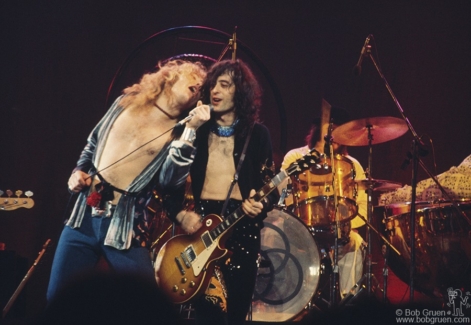 Robert Plant, Jimmy Page and John Bonham, NYC - 1975