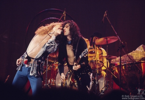 Robert Plant, Jimmy Page and John Bonham, NYC - 1975