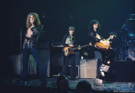 Robert Plant, John Paul Jones and Jimmy Page, NYC - 1975