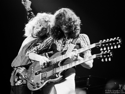 Robert Plant and Jimmy Page, NYC - 1975