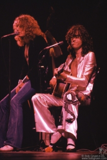 Robert Plant and Jimmy Page, NYC - 1977