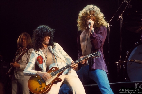 John Paul Jones, Jimmy Page and Robert Plant, NYC - 1977