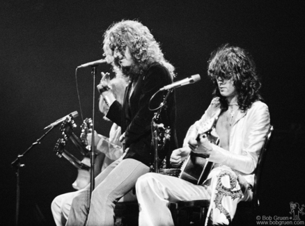 John Paul Jones, Robert Plant and Jimmy Page, NYC - 1977