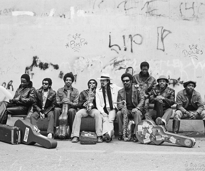 Toru Oki Blues Band, NYC. April 1979. Image #: ToruOki479_6-7a_1979 © Bob Gruen