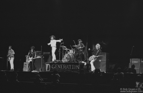 D Generation on stage at MSG, NYC. July 15, 1996. Image #: DGeneration796_3-18a_1996 © Bob Gruen D Generation, NYC - 1996