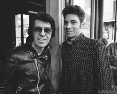 Link Wray and Robert Gordon posing on the streets of New Orleans, LA. November 11, 1977. Image #: RobertGordon1177_7-27_1977 © Bob Gruen Link Wray and Robert Gordon, New Orleans - 1977
